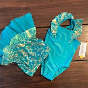 NWT Cat and Jack Swimsuit combo 18M